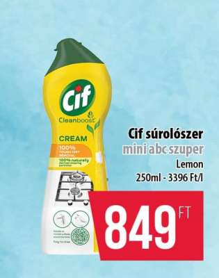 Cif súrolószer mini abc szuper Lemon
