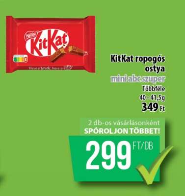KitKat ropogós ostya