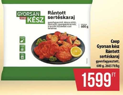 Coop GYORSAN KÉSZ rántott sertéskaraj