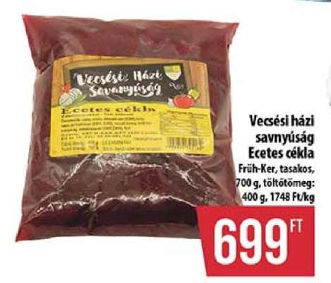 Vecsési házi savanyúság Ecetes cékla