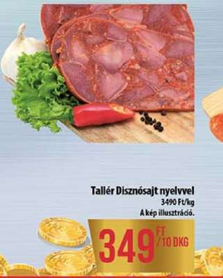 Tallér disznósajt nyelvvel