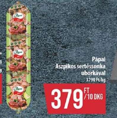 Pápai Aszpikos sertéssonka uborkával