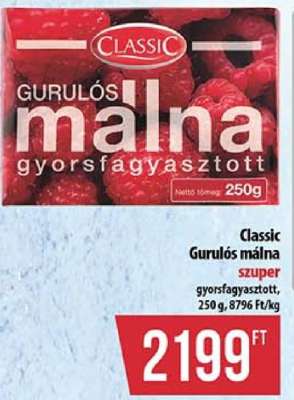 Classic gurulós málna