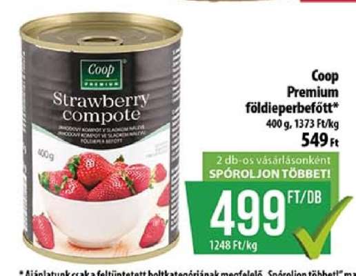 Coop Premium földieperbefőtt