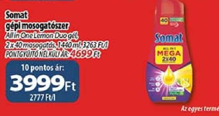 Somat gépi mosogatószer