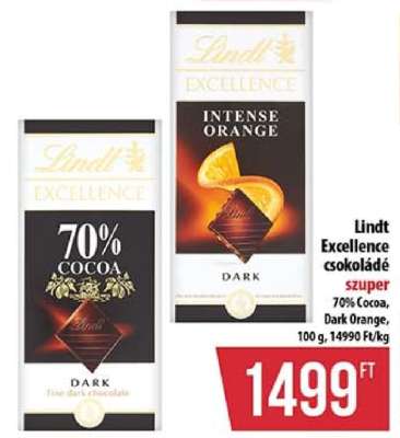 Lindt Excellence Csokoládé