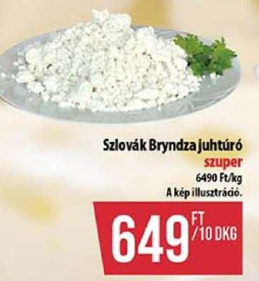 Szlovák bryndza juhtúró