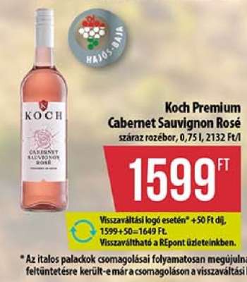 KOCH PRÉMIUM CABERNET SAUVIGNON ROSÉ