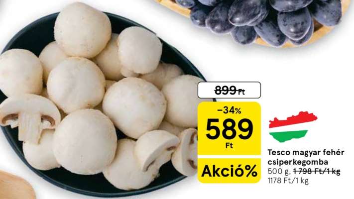 Tesco magyar fehér csiperkegomba