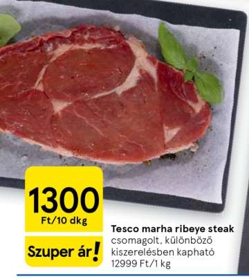 Tesco marha Ribeye steak