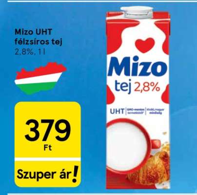 Mizo UHT félzsíros tej