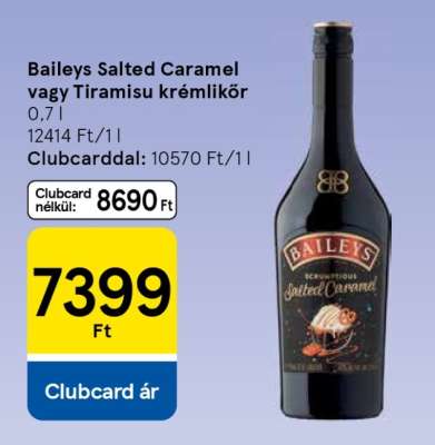 Baileys Salted Caramel vagy Tiramisu krémlikőr