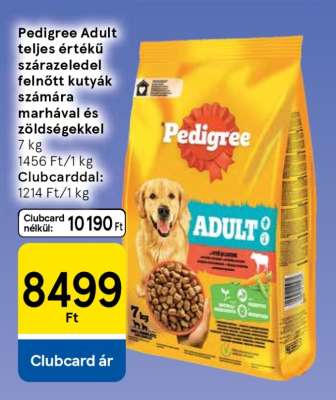 Pedigree Adult teljes értékű szárazeledel