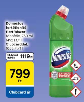 Domestos fertőtlenítő tisztítószer