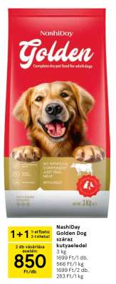 Nashiday Golden Dog Száraz Kutyaeledel