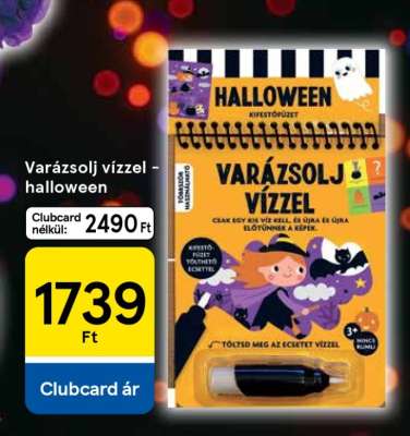Varázsolj vízzel – halloween