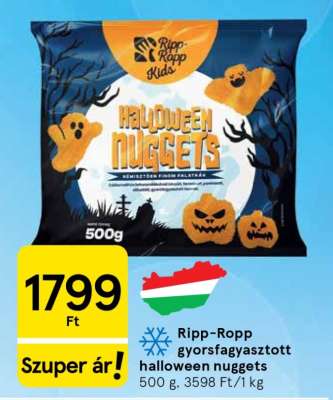 Ripp-Ropp gyorsfagyasztott halloween nuggets