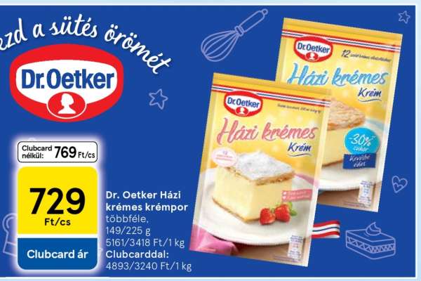Dr. Oetker házi krémes krémpor