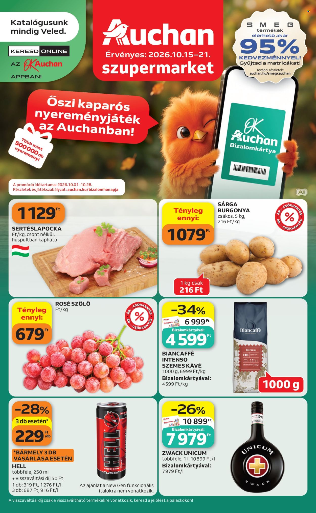 Auchan akciós újságok - 2026.10.15 - 2026.10.21. Oldal 1
