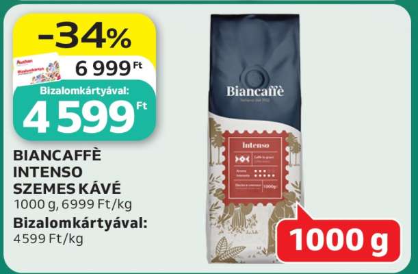 BIANCAFFÉ INTENSO SZEMES KÁVÉ