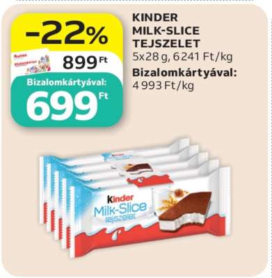 KINDER MILK SLICE TEJSZELET
