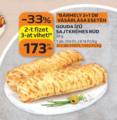 Gouda ízű sajtkémes rúd