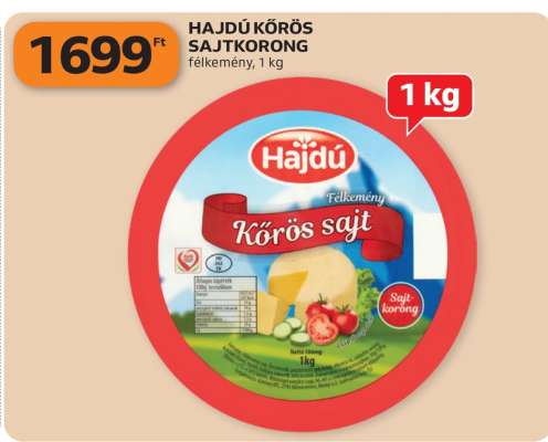 Hajdú Körös sajtkorong