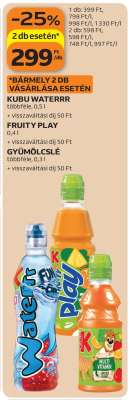 Kubu Waterrr, Fruity Play, Gyümölcslé