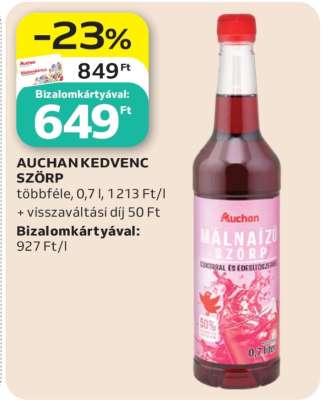 AUCHAN KEDVENC SZÖRP