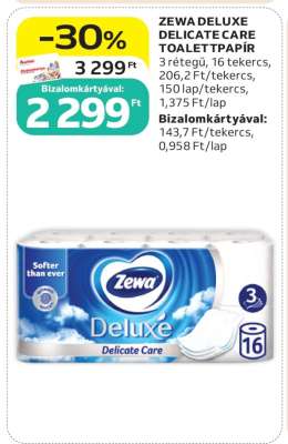 ZEWA DELUXE DELICATE CARE TOALETTPAPÍR