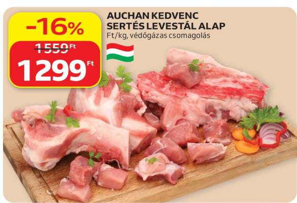 AUCHAN KEDVENC SERTÉS LEVESTÁL ALAP