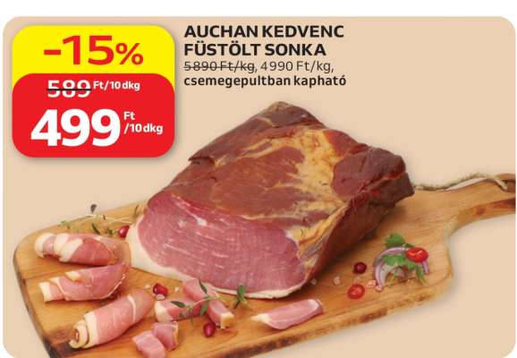 AUCHAN KEDVENC FÜSTÖLT SONKA