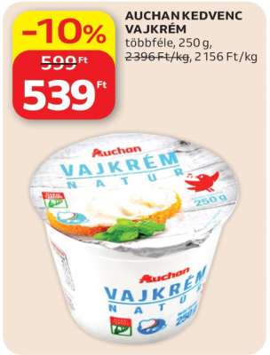 AUCHAN KEDVENC VAJKRÉM