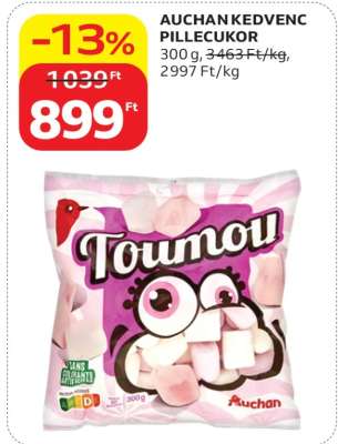 AUCHAN KEDVENC PILLECUKOR