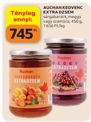 AUCHAN KEDVENC EXTRA DZSEM