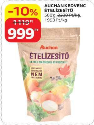 AUCHAN KEDVENC ÉTELÍZESÍTŐ