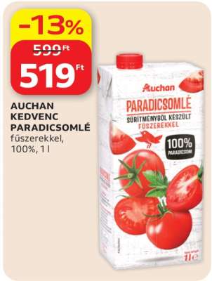 Auchan Kedvenc Paradicsomlé