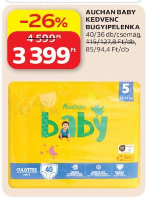 AUCHAN BABY KEDVENC BUGYIPELENKA