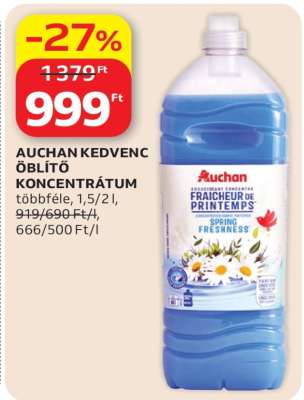 Auchan Kedvenc Öblítő Koncentrátum