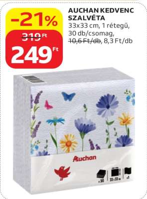 AUCHAN KEDVENC SZALVÉTA