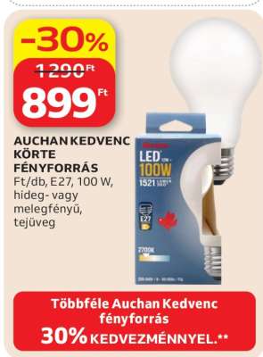 AUCHAN KEDVENC KÖRTE FÉNYFORRÁS