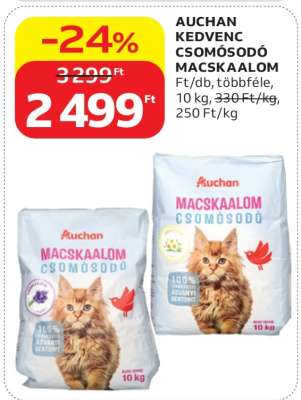 AUCHAN KEDVENC CSOMÓSODÓ MACSKAALOM
