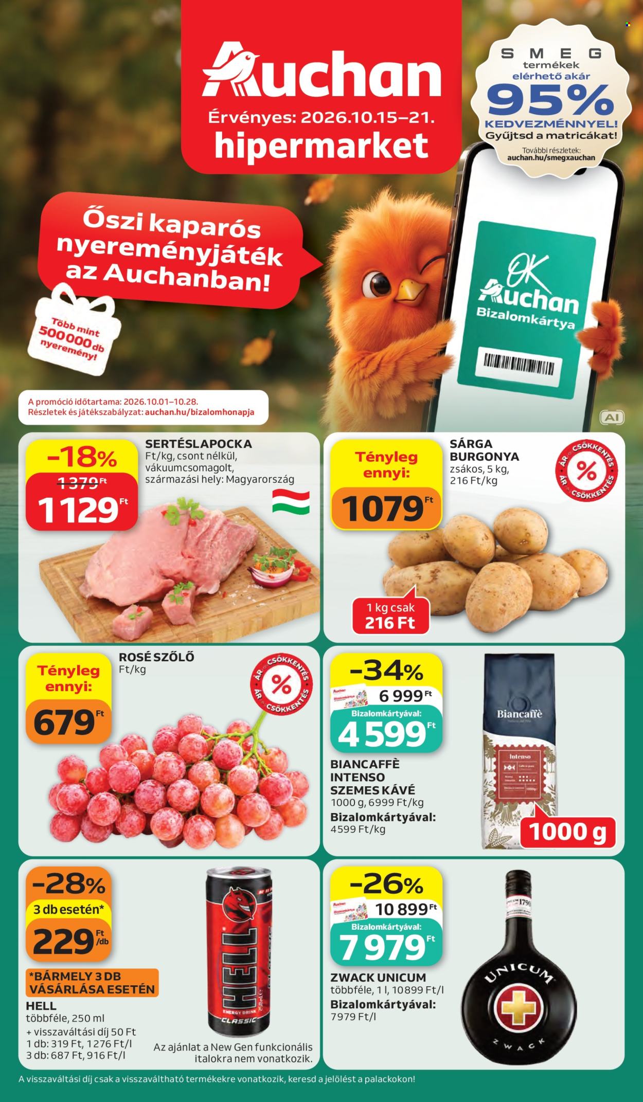 Auchan akciós újságok - 2026.10.15 - 2026.10.21. Oldal 1