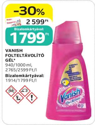 VANISH FOLTELTÁVOLÍTÓ GÉL