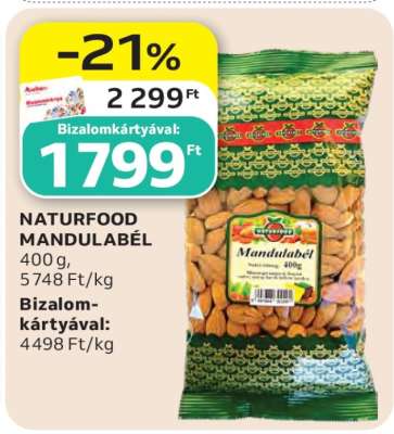 NATURFOOD MANDULABÉL
