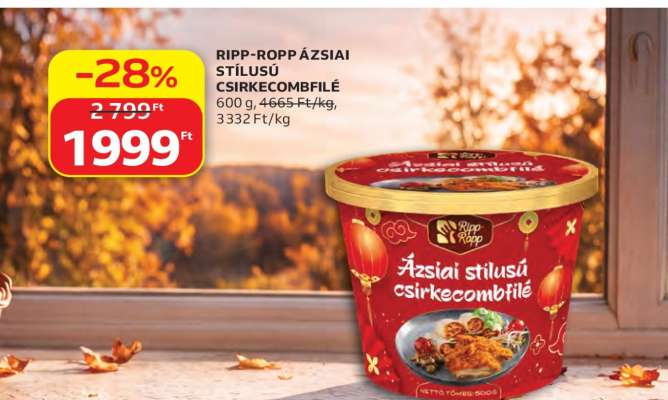 RIPP-ROPP ÁZSIAI STÍLUSÚ CSIRKECOMBFILÉ