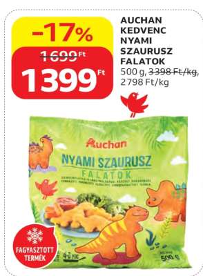 AUCHAN KEDVENC NYAMI SZAURUSZ FALATOK