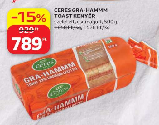 CERES Gra-Hammm toast kenyér