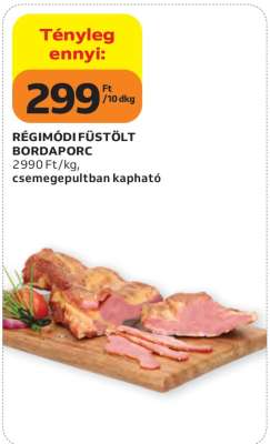 Régimódi füstölt bordaporc