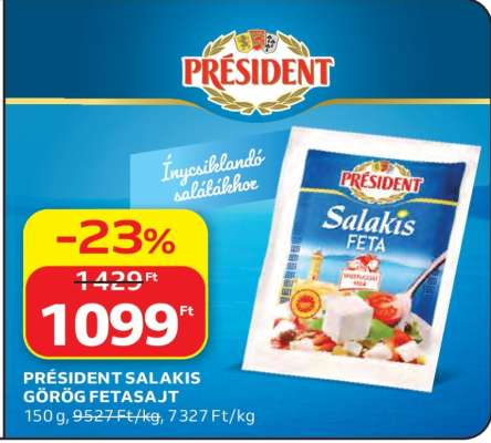 PRÉSIDENT SALAKIS GÖRÖG FETASAJT